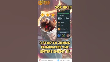 3⭐ Yu Zhong with 50K HP DESTROYS the Entire Enemy Squad! 🐉| UNSTOPPABLE! | Magic Chess Go Go 2025