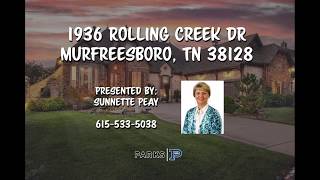 1936 Rolling Creek Dr  Murfreesboro **FOR SALE**