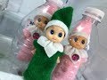 Baby elf trapped inside water bottles