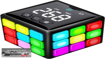 Rechargeable Game Handheld Cube 15 Fun Brain & Memory Game with Score Review