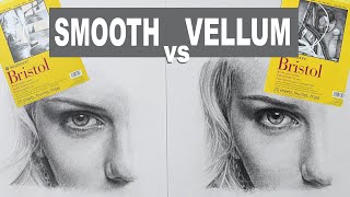 Smooth vs Vellum. The difference between Bristol Smooth and Bristol Vellum by Strathmore.