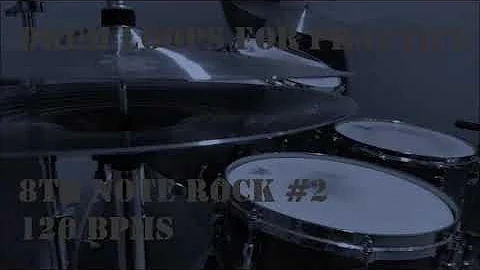 Drum Loops for Practice 8note Rock #2 120bpm