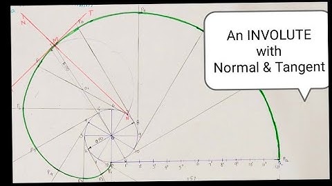 How to Draw Involute with Normal &Tangent //Engineering Drawing