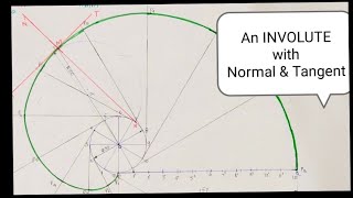 Involute with Normal &Tangent //Engineering Drawing