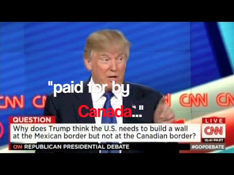Donald Trump To Build Wall With Canada