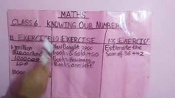 Class 6 maths knowing our numbers