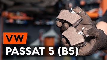 How to change rear brake pads / rear brake pad set on VW PASSAT 5 (B5) [TUTORIAL AUTODOC]