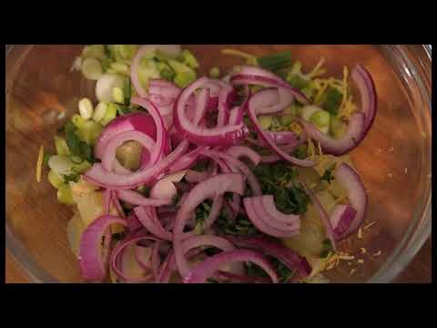 Видео: Червен пипер, зелен грах и оризова салата