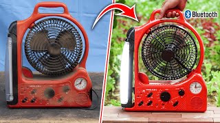 Restoration and Upgrade Bluetooth Speaker for Multifunction Fan from Scrap Store