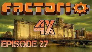 Factorio 4X - Season 1 - Episode 27 - Emergency Rocket Component Building Program.