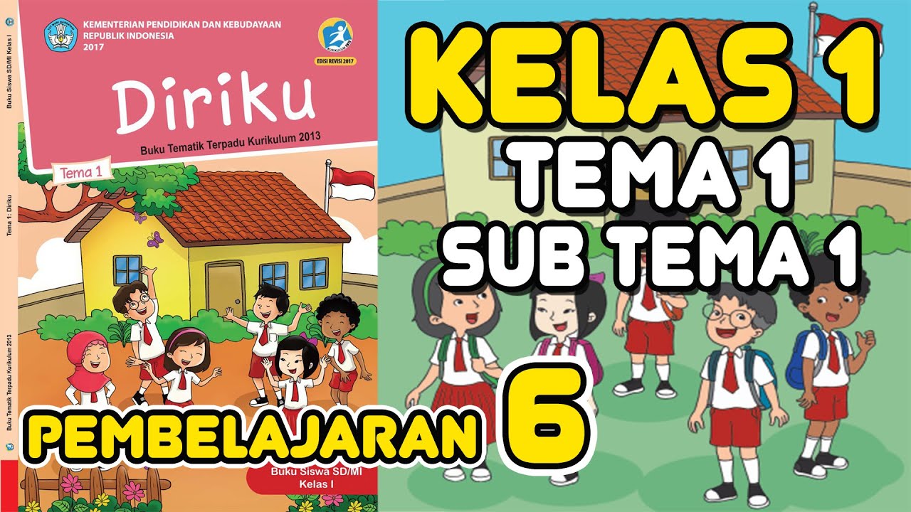 Materi Dan Jawaban Pembelajaran Tematik Kelas 1 Tema 1 Diriku Sub Tema 1 Pembelajaran 6 Youtube