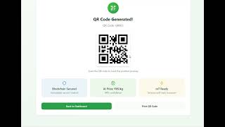 AgriChain Farm-to-Fork Transparency || Agriculture & Rural Development