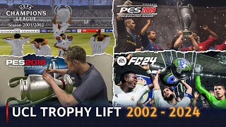 UCL Trophy Lift In Football Games | 2002 - 2024 |