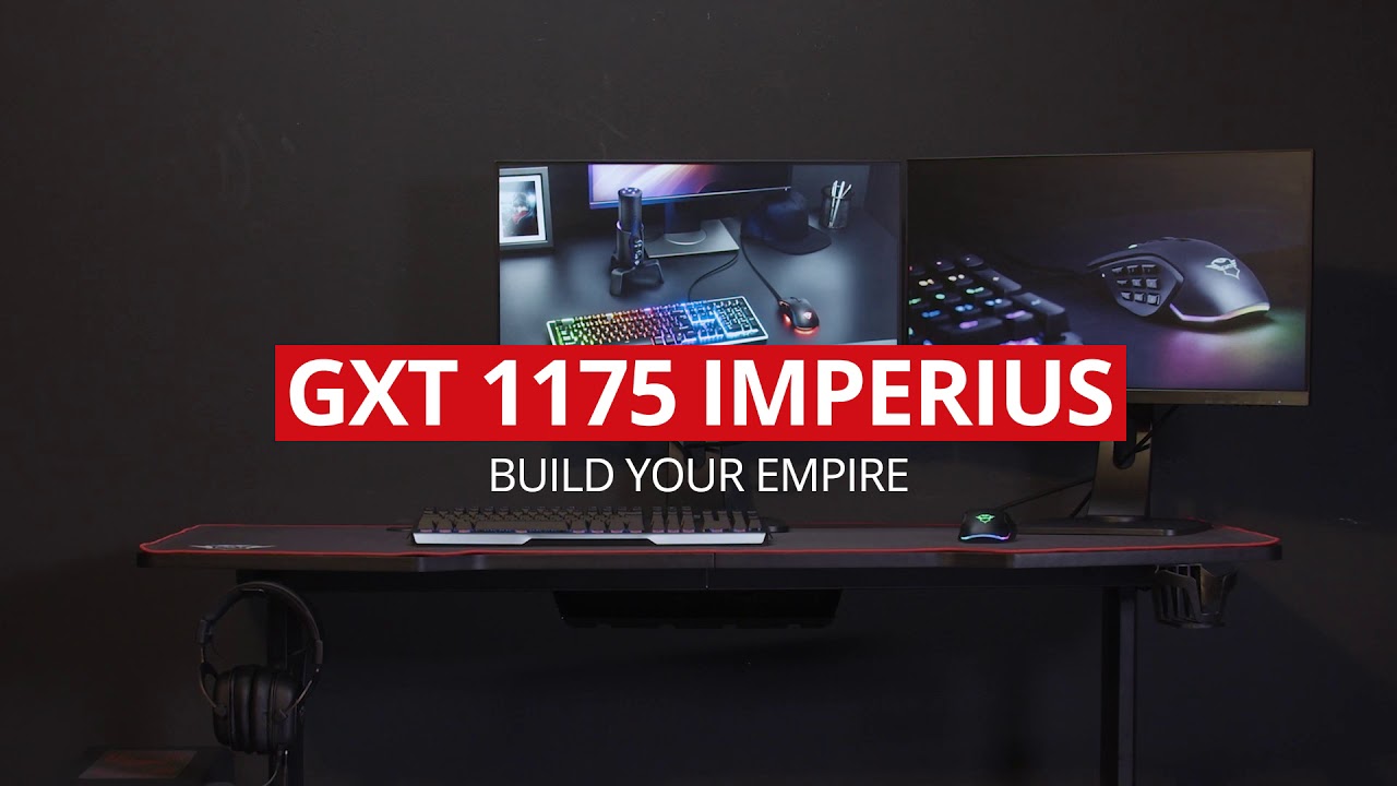 Trust Scrivania Gaming GXT1175 Imperius XL Gaming Desk 23802 - niclick