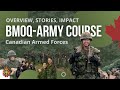 Overview of the BMOQ-ARMY Officer Course in the CAF