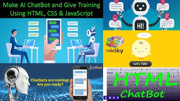 How to  Make AI ChatBot Using HTML CSS and JavaScript || Make AI Chatbot and Give Training