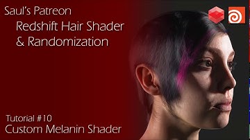 Patreon Course Preview - #10 - Redshift Hair Shader & Randomization + Custom Melanin Shader + MOPs