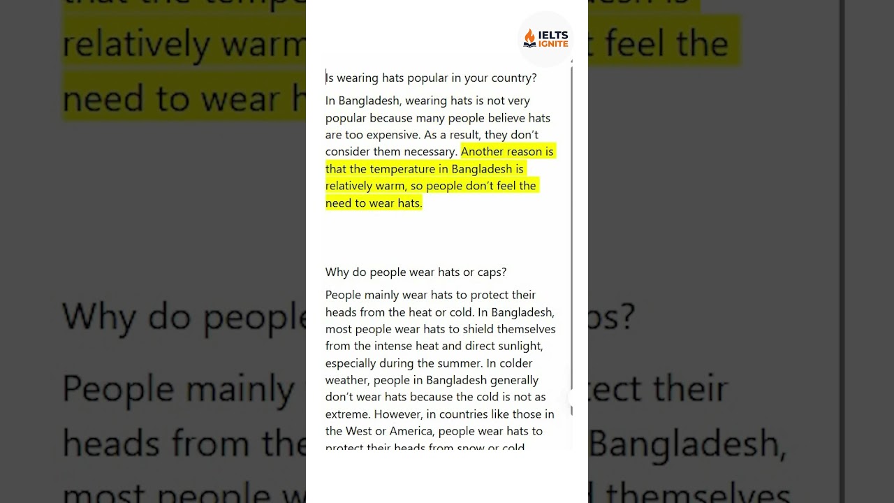 Ielts Speaking Part 1 | 17  