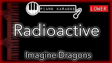 Radioactive (LOWER -4) - Imagine Dragons - Piano Karaoke Instrumental