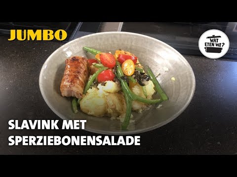 Wat eten we? Slavink met sperziebonensalade