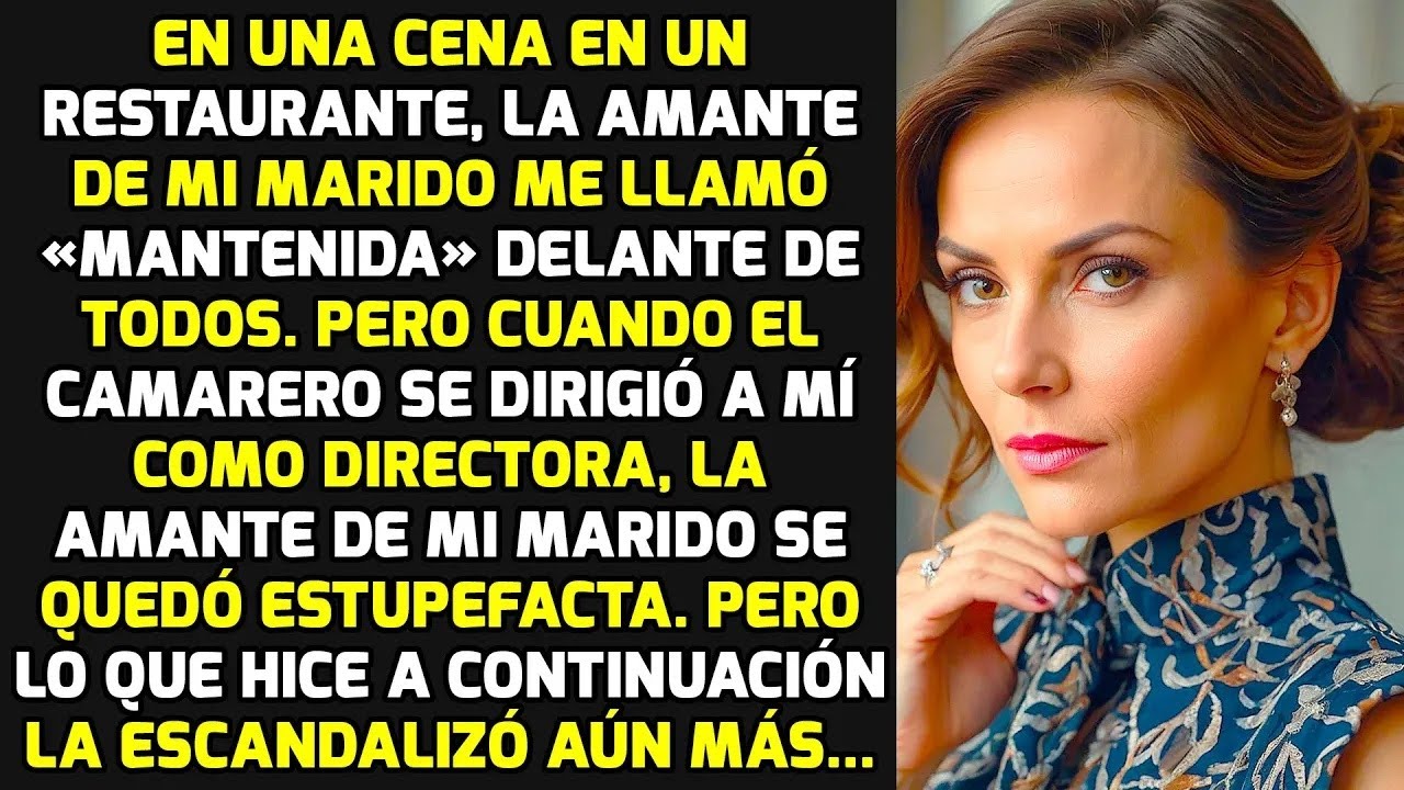 La Amante De Mi Marido Me Llamaba Mantenida Sin Saber Que Tenía Un Restaurante Y   HISTORIAS LA