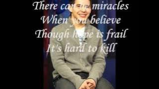 David Archuleta - When You Believe lyrics!