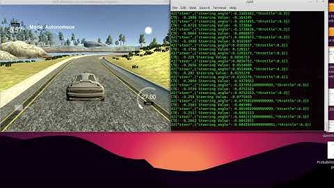 PID controller in C++ to maneuver a vehicle around the track.