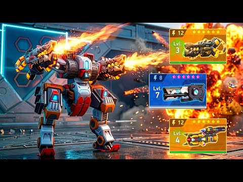 Bastion with Hellfire 12, Gemini 12, Pulse Cannon 8 - Mech Arena