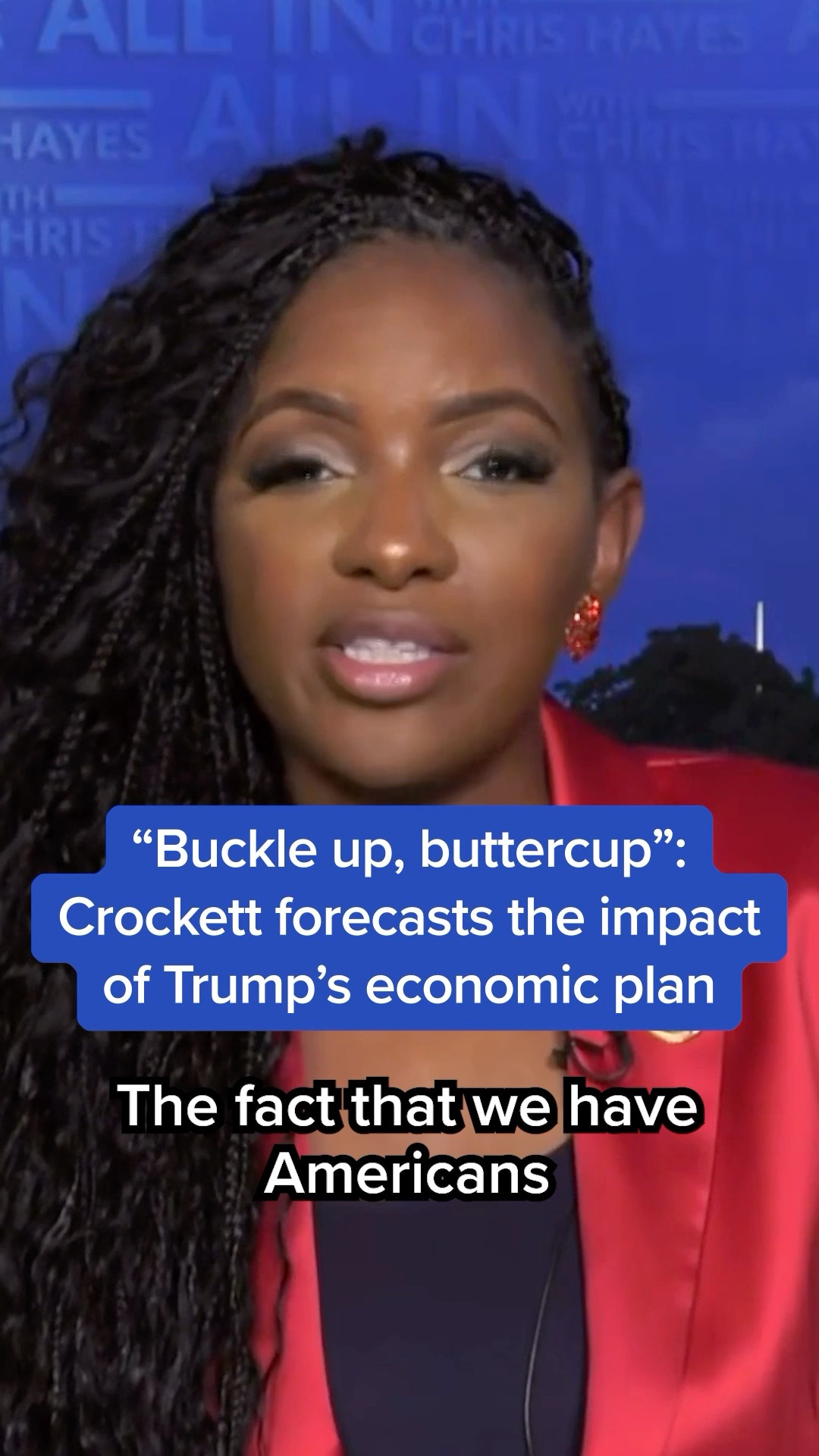 'Buckle up, buttercup': Crockett forecasts the impact of Trump's economic plan