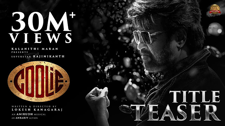 COOLIE - #Thalaivar171 Title Teaser | Superstar Rajinikanth| Sun Pictures| Lokesh Kanagaraj| Anirudh