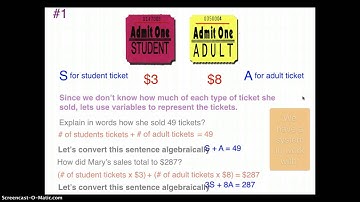 Word Problems - Solving systems by elimination