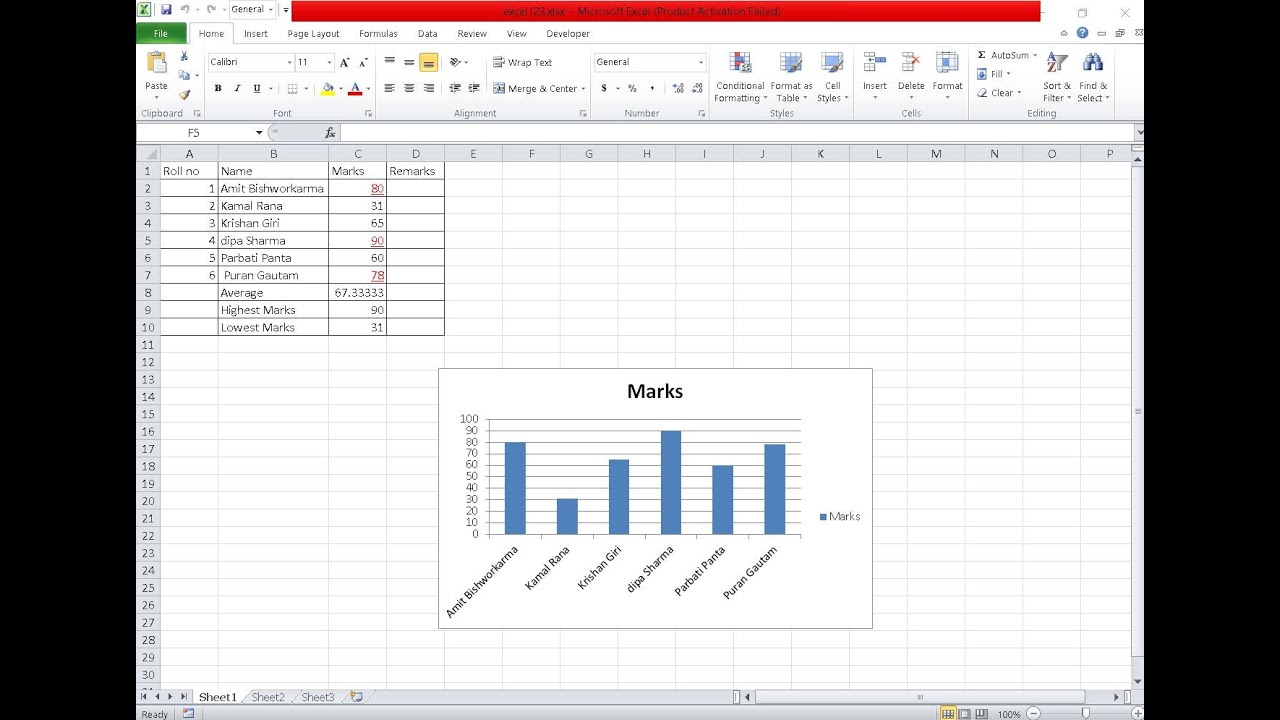 Microsoft Excel 0 Level Basic Computer Course for Beginner Class-1 ...