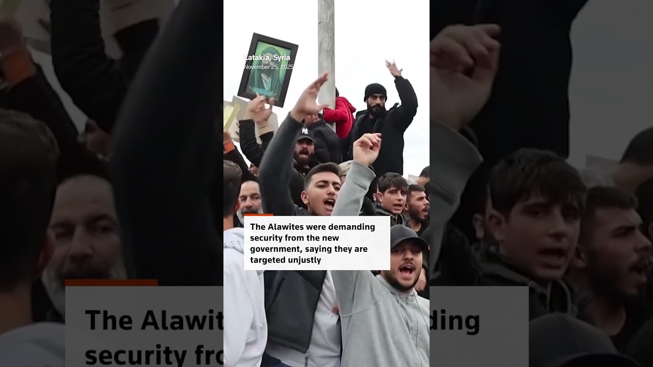 Syrian forces fire gunshots to disperse protesters in Alawite heartland