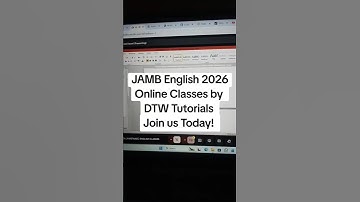 JAMB English 2026 Online Classes by DTW Tutorials Join us Today!  #jamb #jamb2026 #dtwtutorials