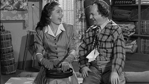 Kathleen O'Malley - with the Three Stooges in Hugs...