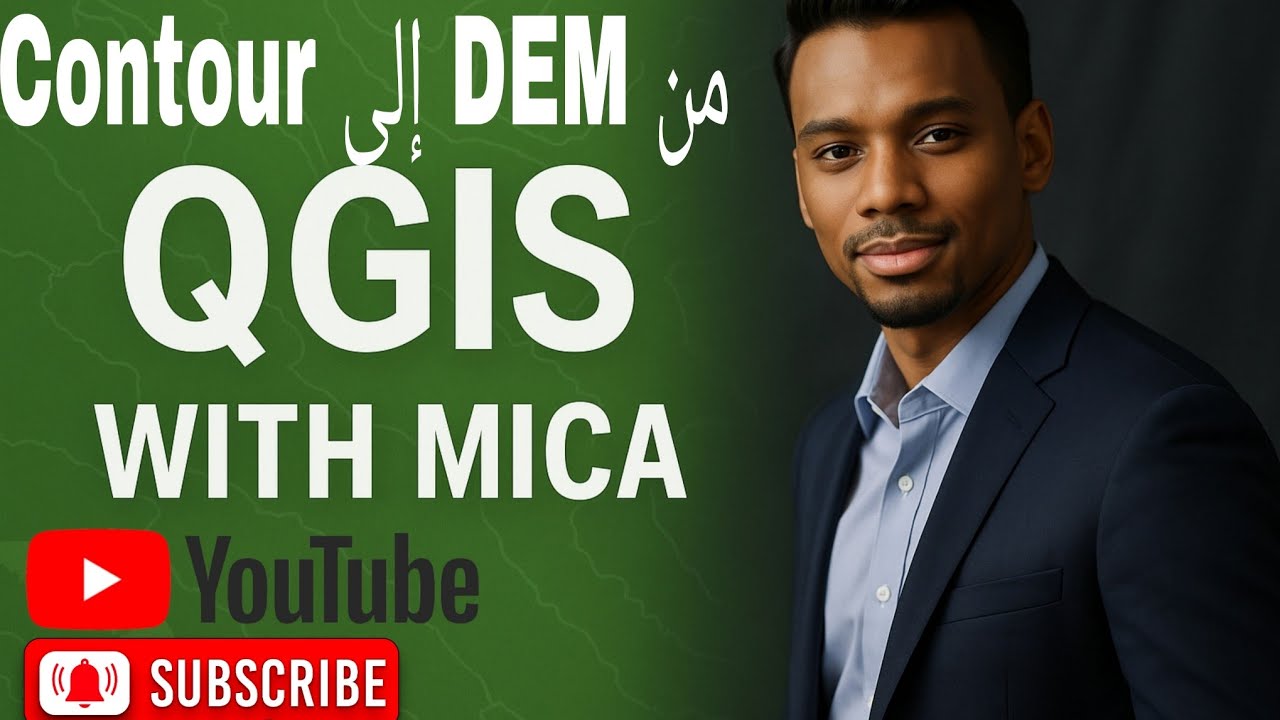انشاء خطوط كنتور Contour Lines في QGIS وعرضها على Google Earth - YouTube