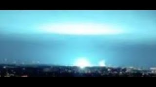 NYC UFO or Power Plant or Project Blue Beam or EBE New York City Aliens Light Alien
