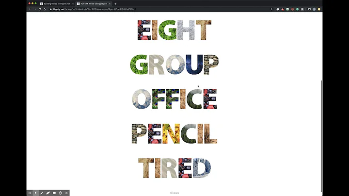 Flippity.net Spelling Words