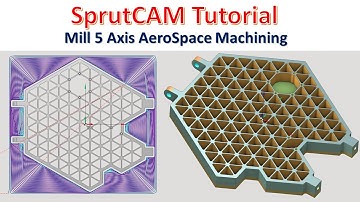 SprutCAM Tutorial #38 | SprutCAM Mill 5 Axis head AeroSpace Machining