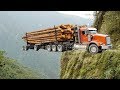 Best Logging Truck Drivers Skill With Dangerous Extreme Roads-Knowledge Show