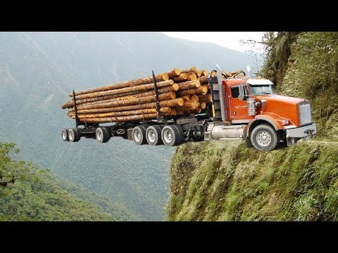 Best Logging Truck Drivers Skill With Dangerous Extreme Roads-Knowledge Show