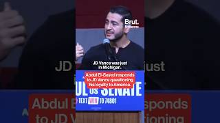 Abdul El-Sayed responds to JD Vance questioning his commitment to America.