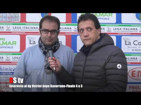 Gs Tv - intervista al dg Vetrini dopo Gavorrano-Finale 4 a 3