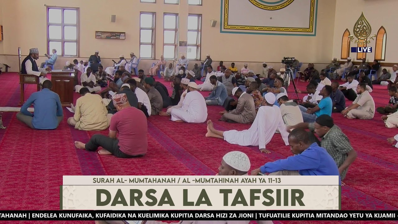 DARSA LATAFSIIR||SHEIKH MBARAK AHMED AWES||SURAH AL MUMTAHANAH AYAH 11- 13 ||MASJID AL HUDA SOUTH B