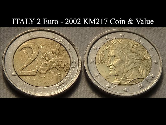 ITALY 2 Euro - 2002 KM217 Coin & Value 