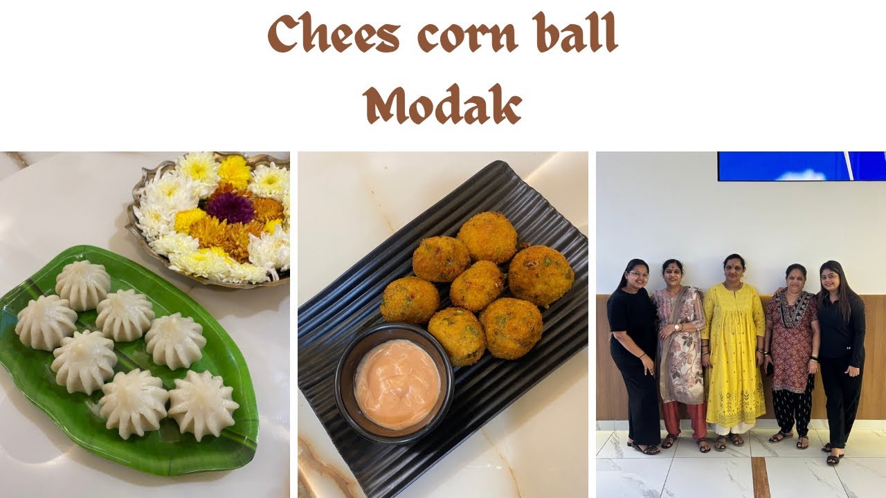 Cheese corn ball 🧆recipe | Modak | movie time | family🍿