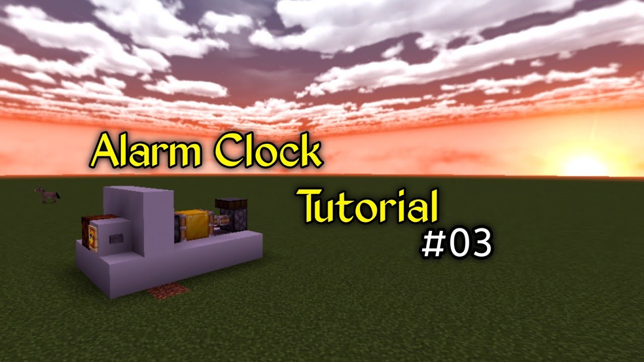 How To Make Automatic Alarm Clock In Minecraft || Full Tutorial || #3 ...