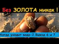 Без ЗОЛОТА никак ! Когда уходит вода - 2. Выезд 6 и 7.