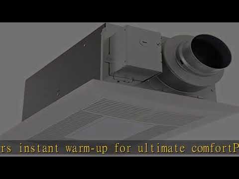 Panasonic FV-0511VHL1 WhisperWarm DC Bathroom Fan with Light and Heater