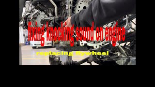 Removal and installation and torque specifications of flywheel